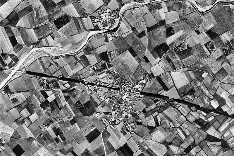 Ortofoto de 1956-1957 del núcleo de Vila-sacra