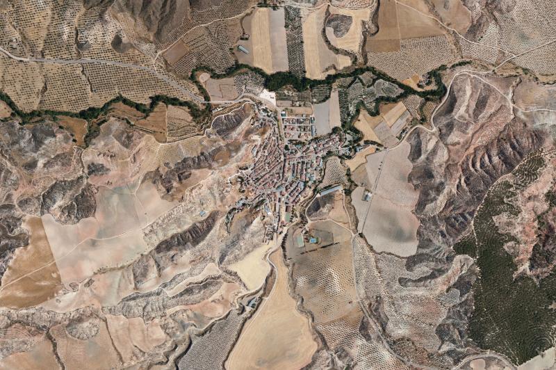 Ortofoto actual del núcleo de Alamedilla