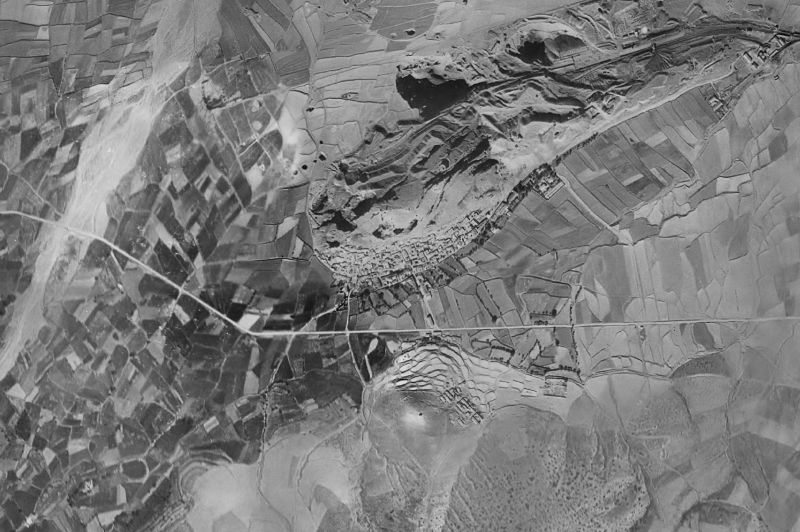 Ortofoto de 1956-1957 del núcleo de Alquife