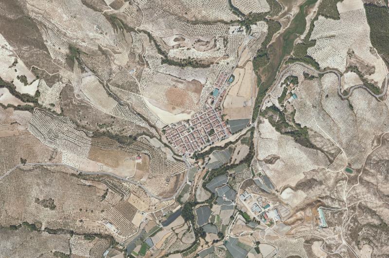 Ortofoto actual del núcleo de Arenas del Rey