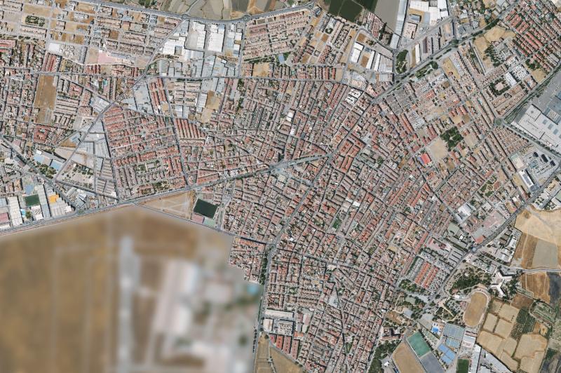 Ortofoto actual del núcleo de Armilla