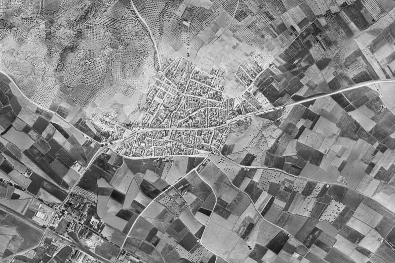 Ortofoto de 1956-1957 del núcleo de Atarfe