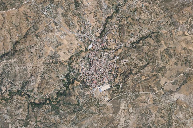 Ortofoto actual del núcleo de Beas de Granada