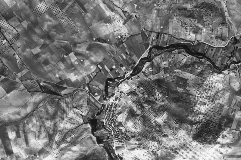 Ortofoto de 1956-1957 del núcleo de Benalúa de las Villas