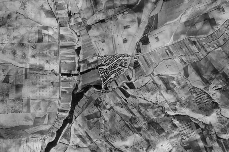 Ortofoto de 1956-1957 del núcleo de Campotéjar