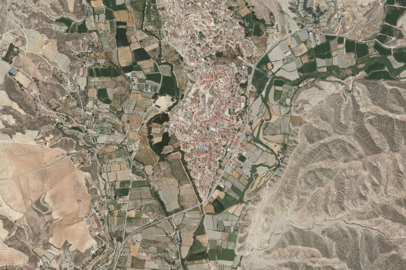 Ortofoto actual del núcleo de Castilléjar