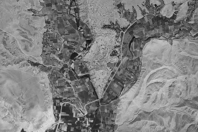 Ortofoto de 1956-1957 del núcleo de Castilléjar