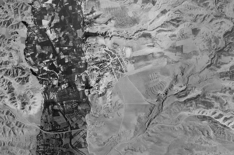 Ortofoto de 1956-1957 del núcleo de Cortes de Baza