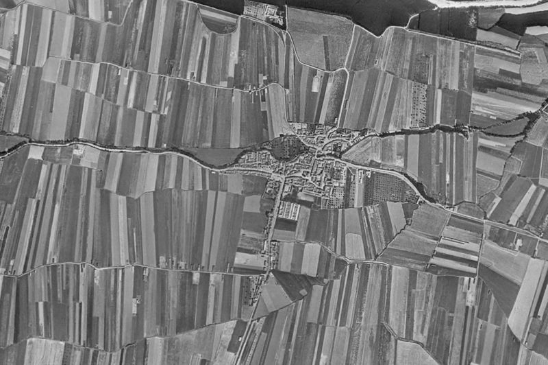 Ortofoto de 1956-1957 del núcleo de Chauchina