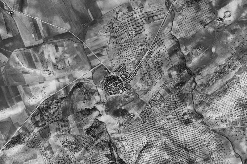 Ortofoto de 1956-1957 del núcleo de Dehesas Viejas