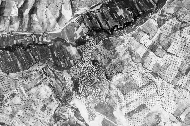 Ortofoto de 1956-1957 del núcleo de Deifontes