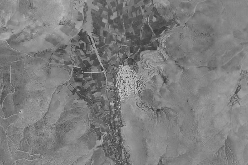 Ortofoto de 1956-1957 del núcleo de Ferreira