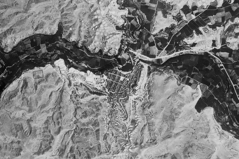 Ortofoto de 1956-1957 del núcleo de Galera