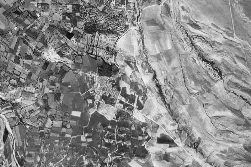 Ortofoto de 1956-1957 del núcleo de Gójar