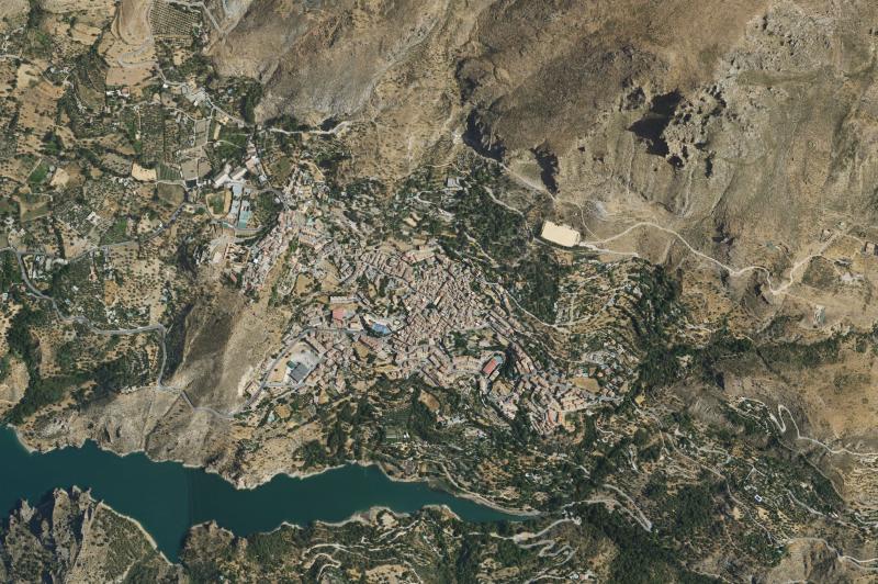 Ortofoto actual del núcleo de Güéjar Sierra