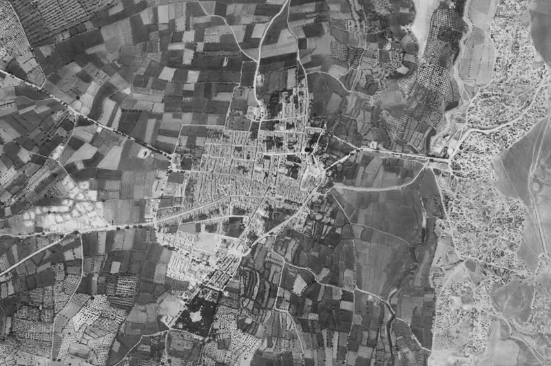 Ortofoto de 1956-1957 del núcleo de Huéscar