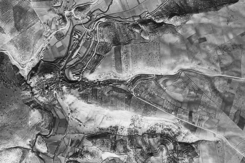 Ortofoto de 1956-1957 del núcleo de Iznalloz