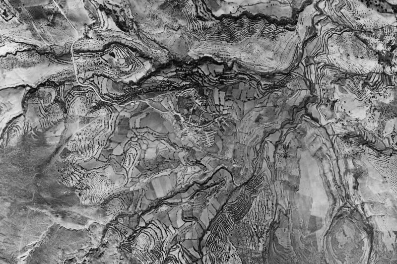 Ortofoto de 1956-1957 del núcleo de Játar