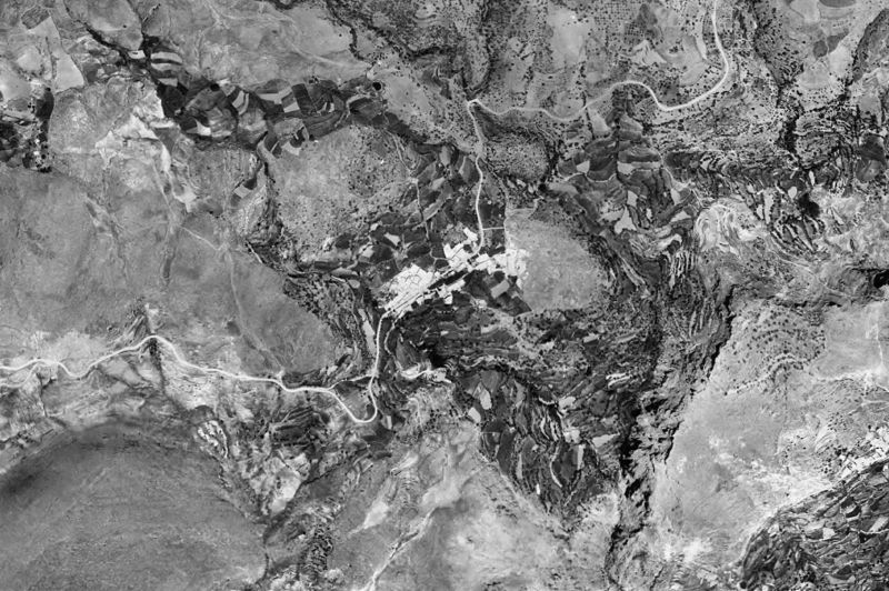 Ortofoto de 1956-1957 del núcleo de Juviles