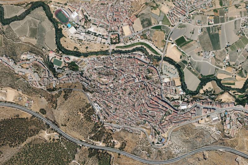 Ortofoto actual del núcleo de Loja
