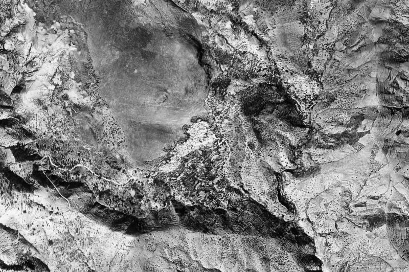 Ortofoto de 1956-1957 del núcleo de Lújar