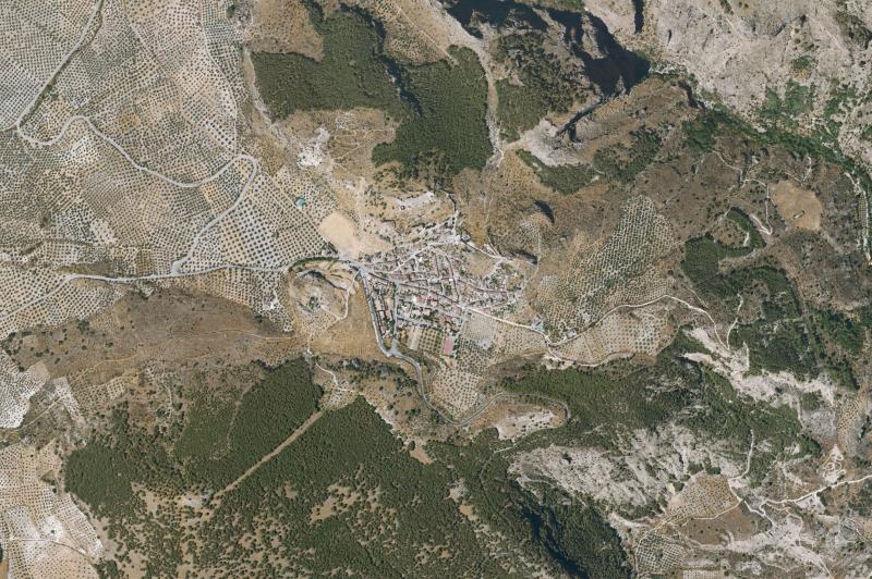 Ortofoto actual del núcleo de Moclín