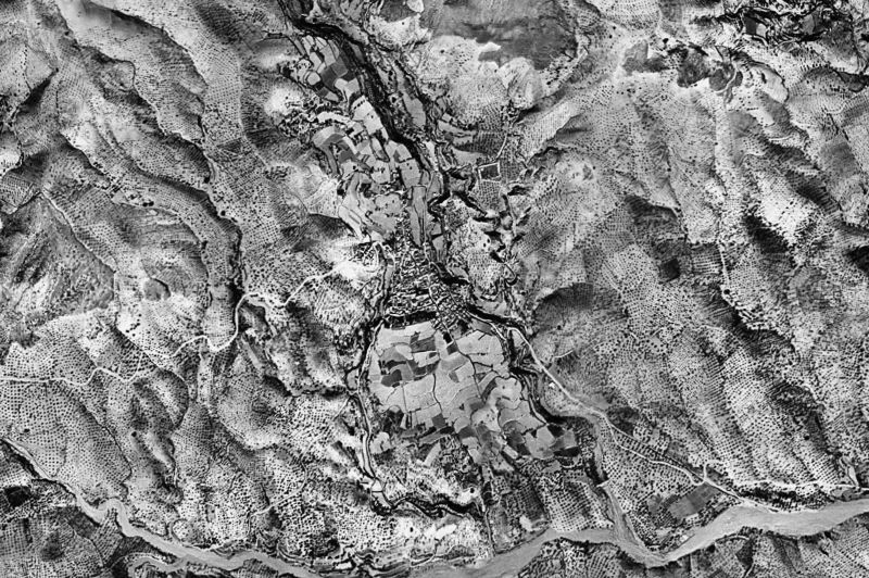 Ortofoto de 1956-1957 del núcleo de Molvízar