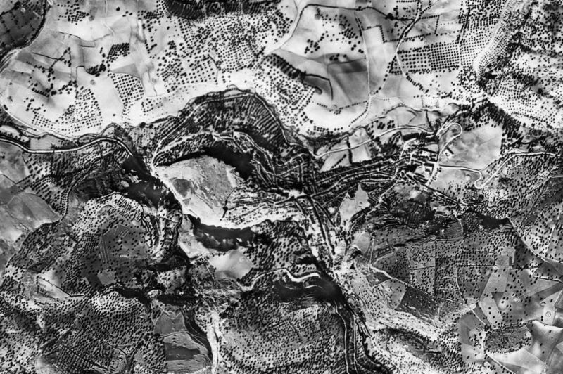 Ortofoto de 1956-1957 del núcleo de Montefrío