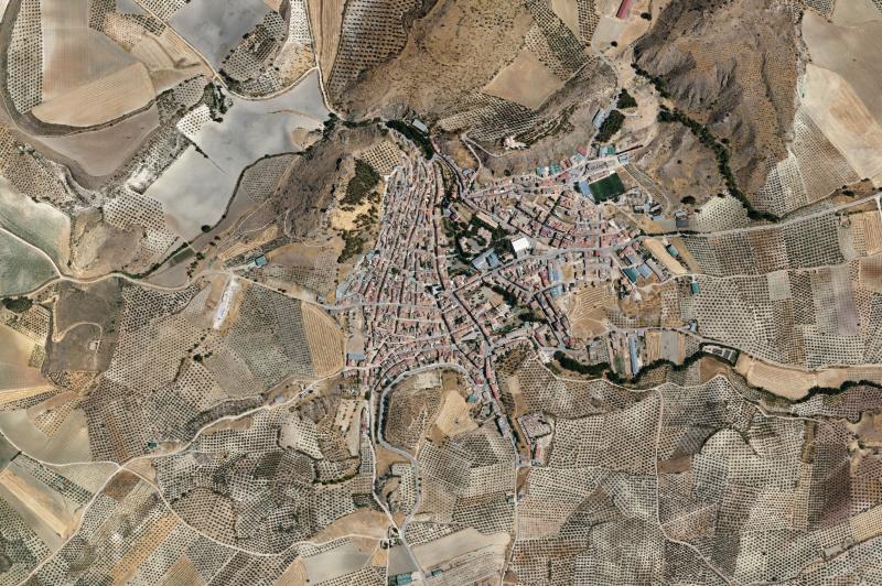 Ortofoto actual del núcleo de Montejícar