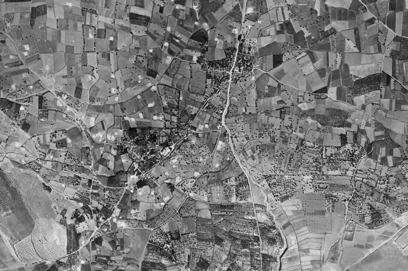 Ortofoto de 1956-1957 del núcleo de Ogíjares