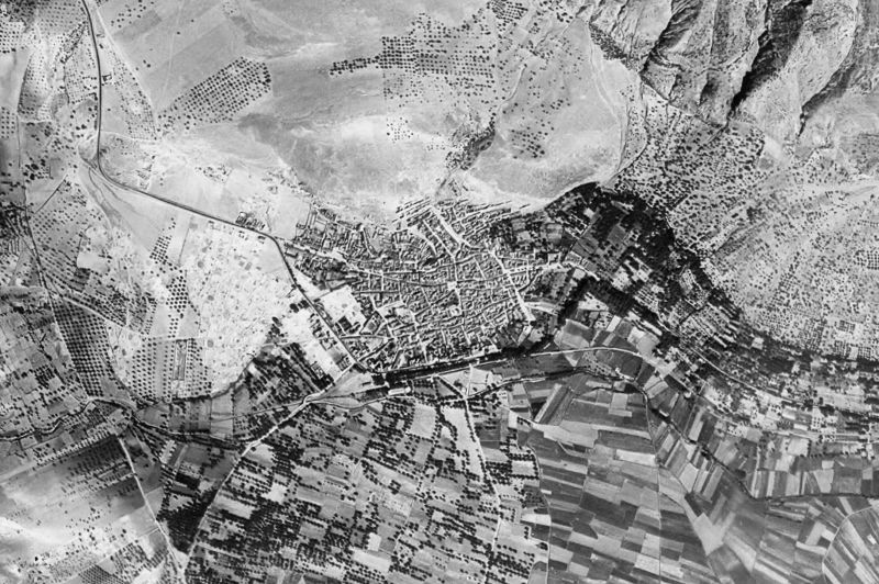 Ortofoto de 1956-1957 del núcleo de Padul