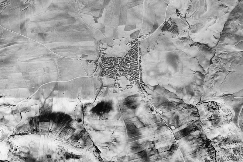 Ortofoto de 1956-1957 del núcleo de Pedro Martínez