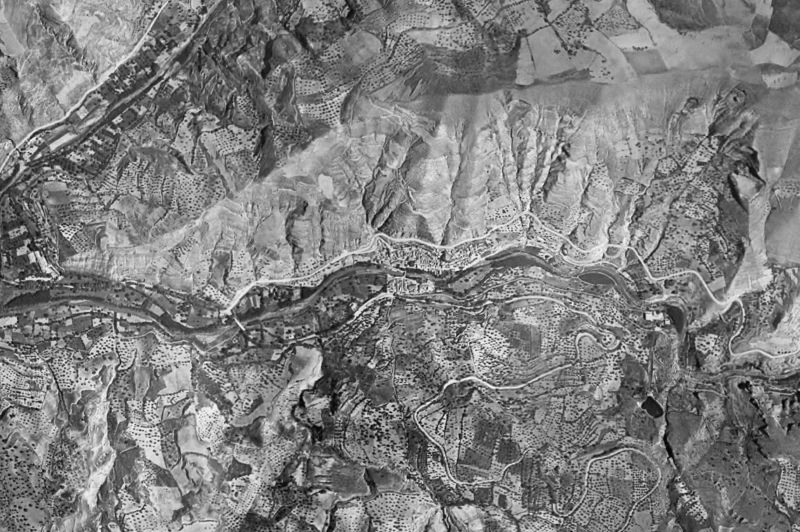 Ortofoto de 1956-1957 del núcleo de Pinos Genil