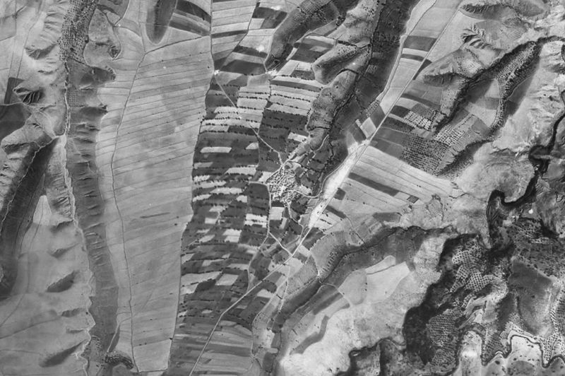 Ortofoto de 1956-1957 del núcleo de Polícar