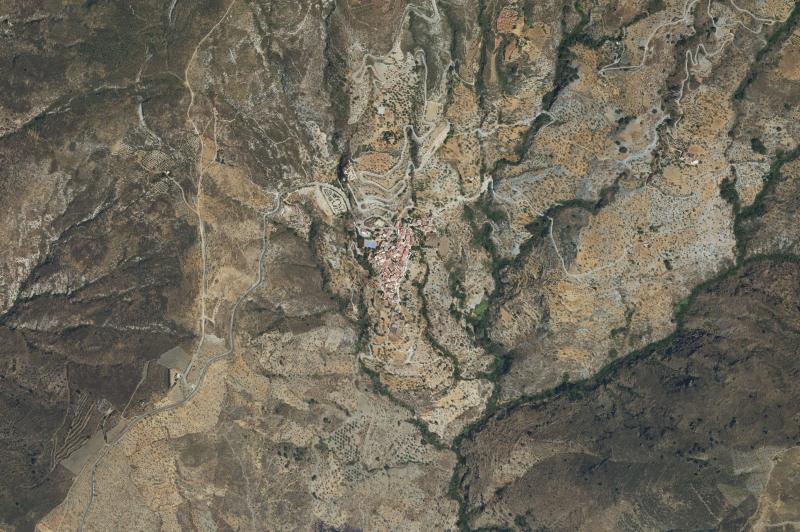 Ortofoto actual del núcleo de Rubite