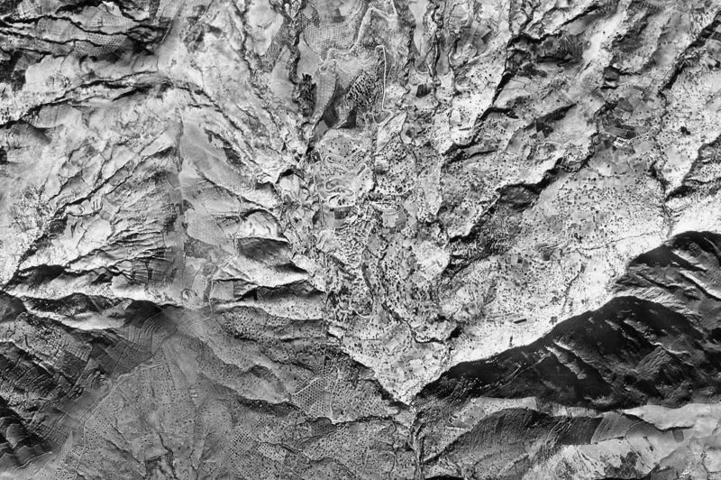 Ortofoto de 1956-1957 del núcleo de Rubite