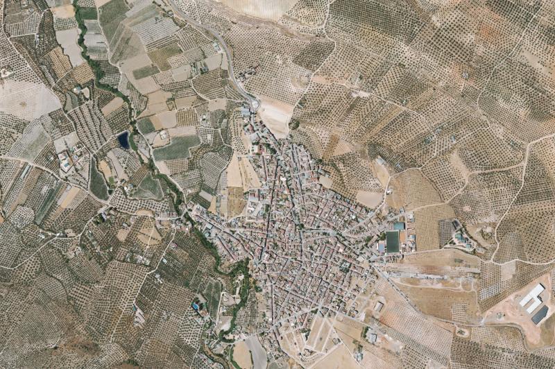 Ortofoto actual del núcleo de Salar
