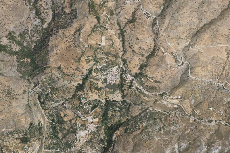 Ortofoto actual del núcleo de Soportújar