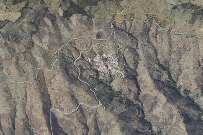 Ortofoto actual del núcleo de Sorvilán