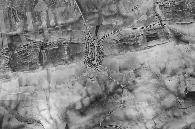 Ortofoto de 1956-1957 del núcleo de Torre-Cardela