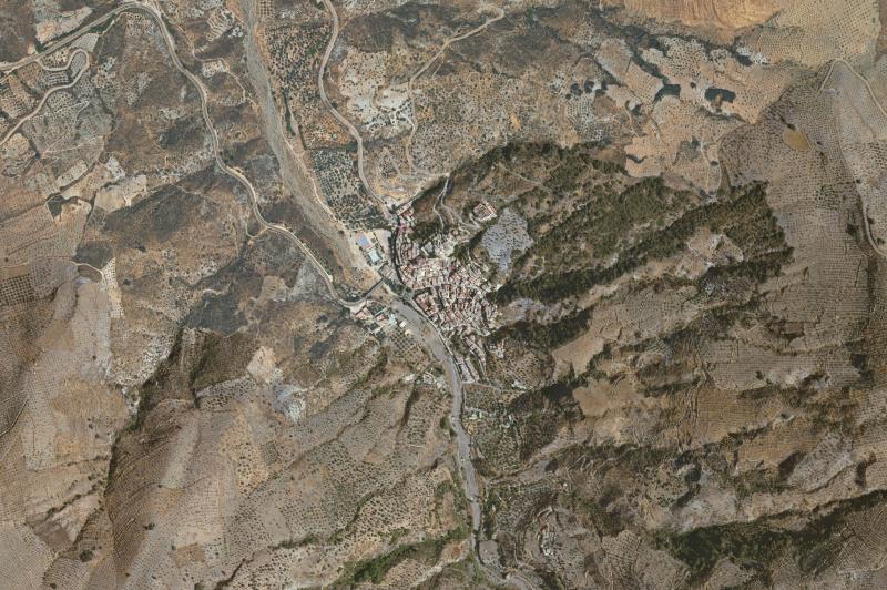 Ortofoto actual del núcleo de Torvizcón