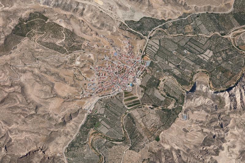 Ortofoto actual del núcleo de Villanueva de las Torres