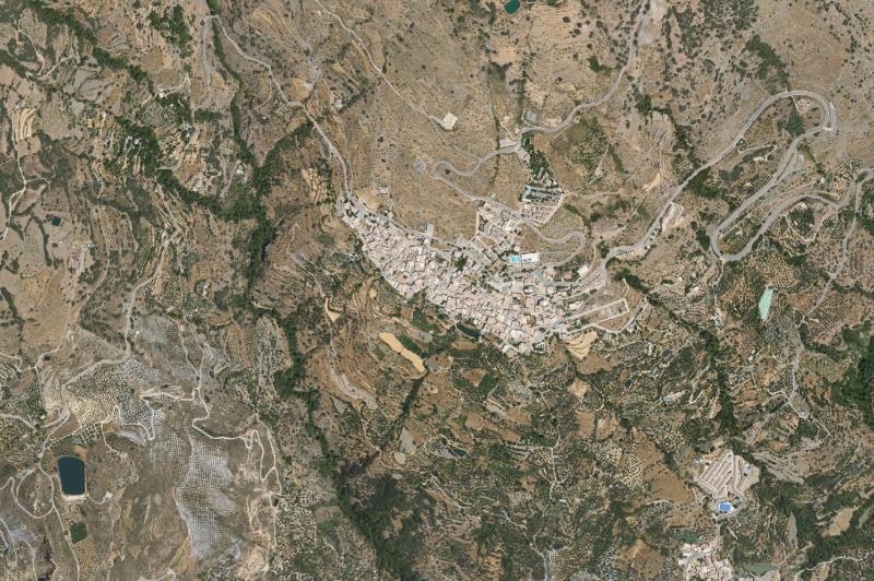 Ortofoto actual del núcleo de Nevada