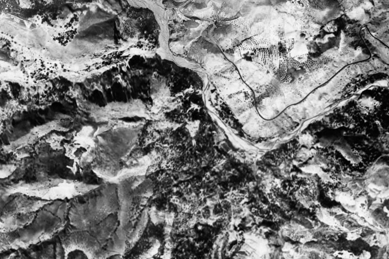 Ortofoto de 1956-1957 del núcleo de El Pinar