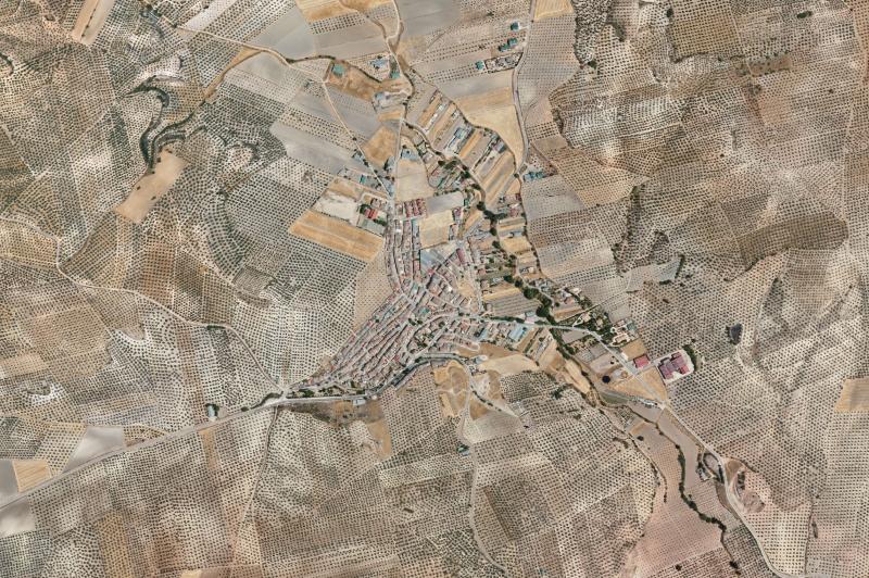 Ortofoto actual del núcleo de Domingo Pérez de Granada