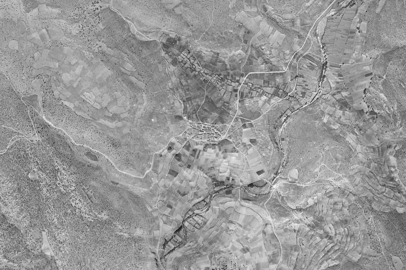 Ortofoto de 1956-1957 del núcleo de Ablanque