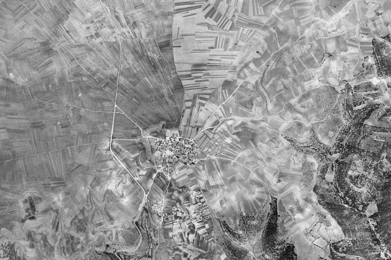 Ortofoto de 1956-1957 del núcleo de Alaminos