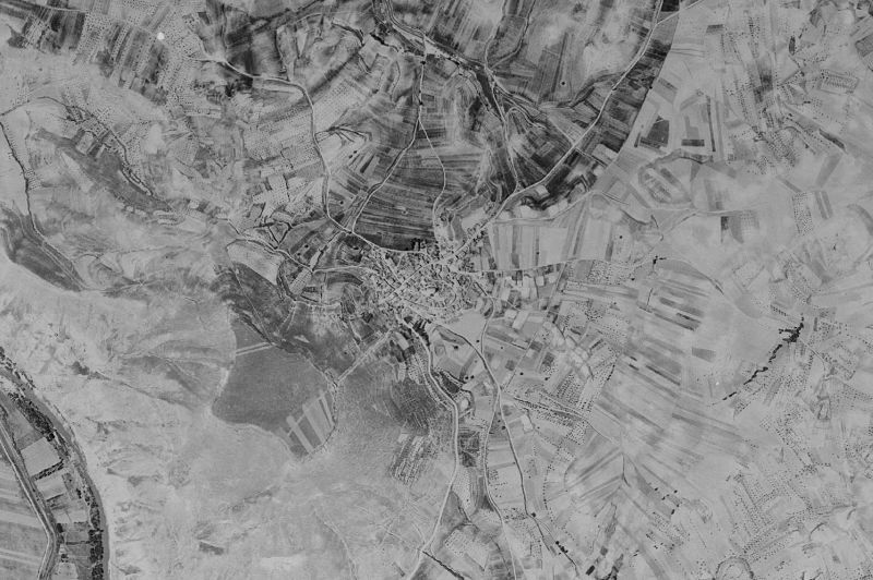Ortofoto de 1956-1957 del núcleo de Alarilla