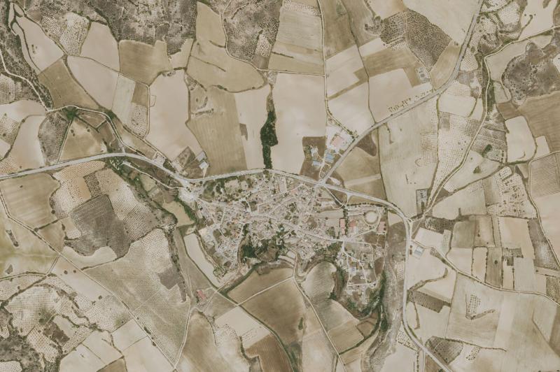 Ortofoto actual del núcleo de Alcocer