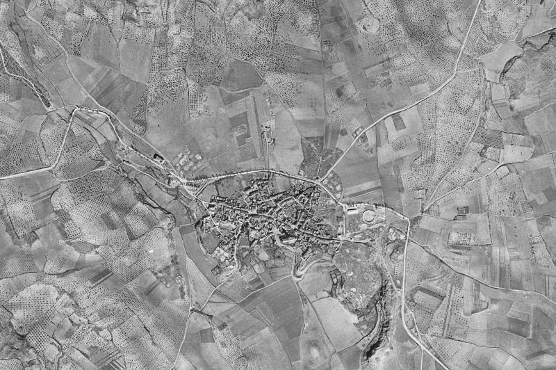 Ortofoto de 1956-1957 del núcleo de Alcocer